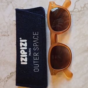 Izipizi Men's #C Sun Jupiter (orange) sunglasses with felt case